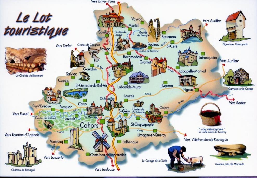 Vakantiehuis La Poire, Op Landgoed Aan De Dordogne Prudhomat Luaran gambar